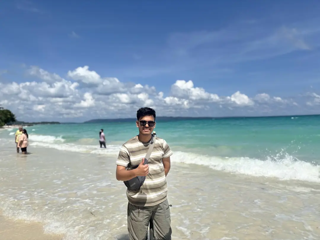 In the surf