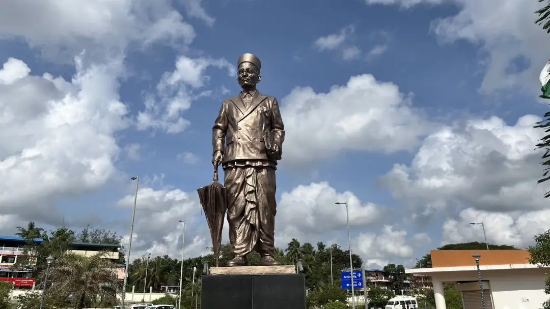 A memorial by the water
