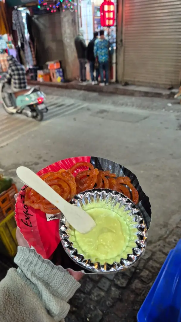 Jalebi and rabri