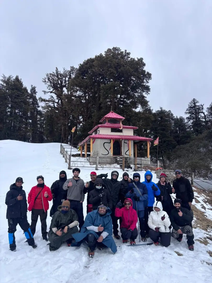 Group photo at the Naag Devta temple