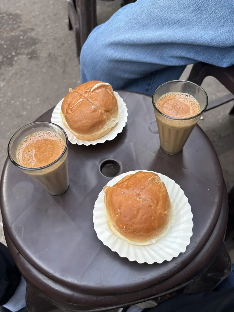 Chai and kachori to start the morning