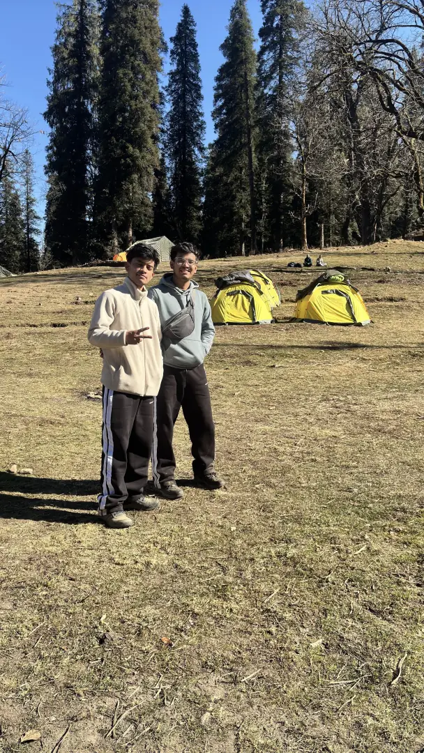 At camp