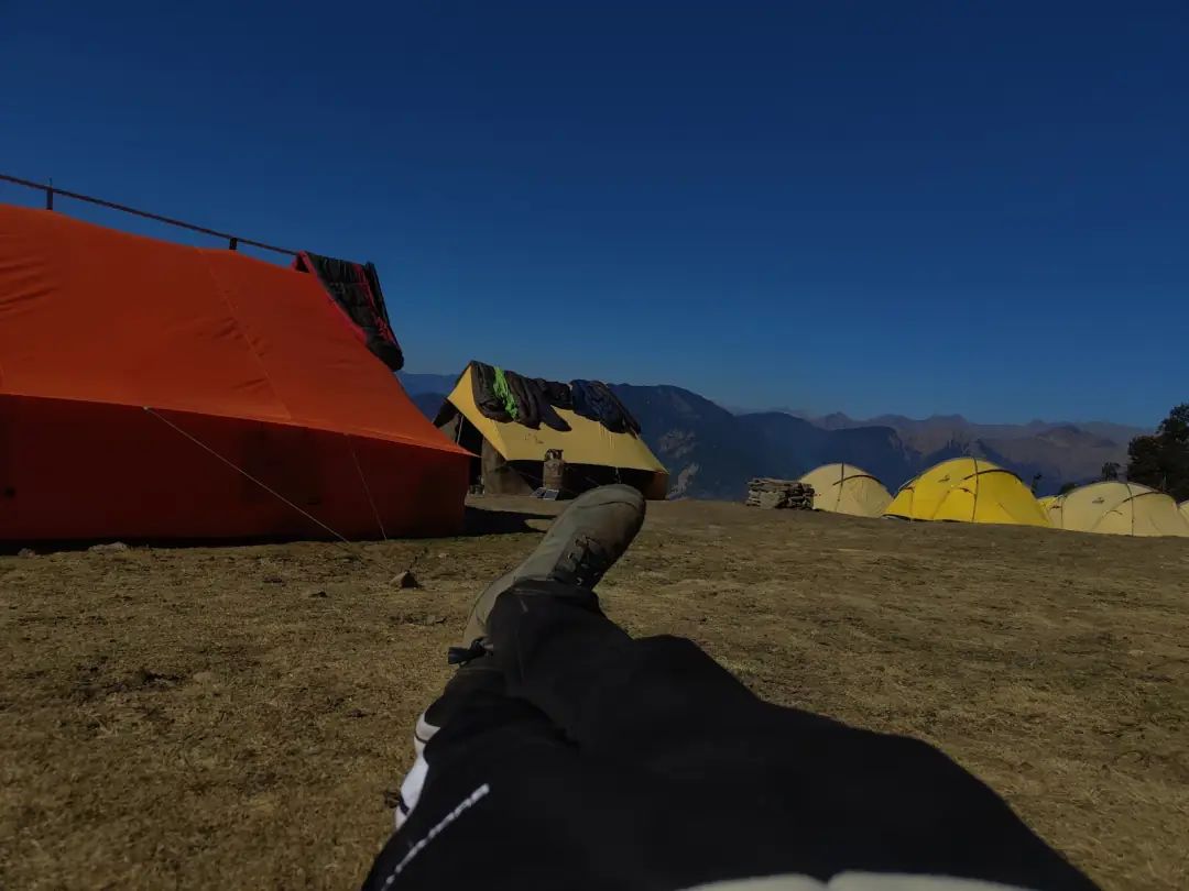 Tents at first light