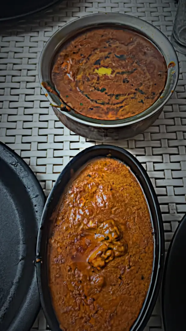 Dal, and something braver next to it