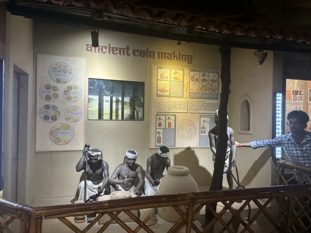 Striking coins